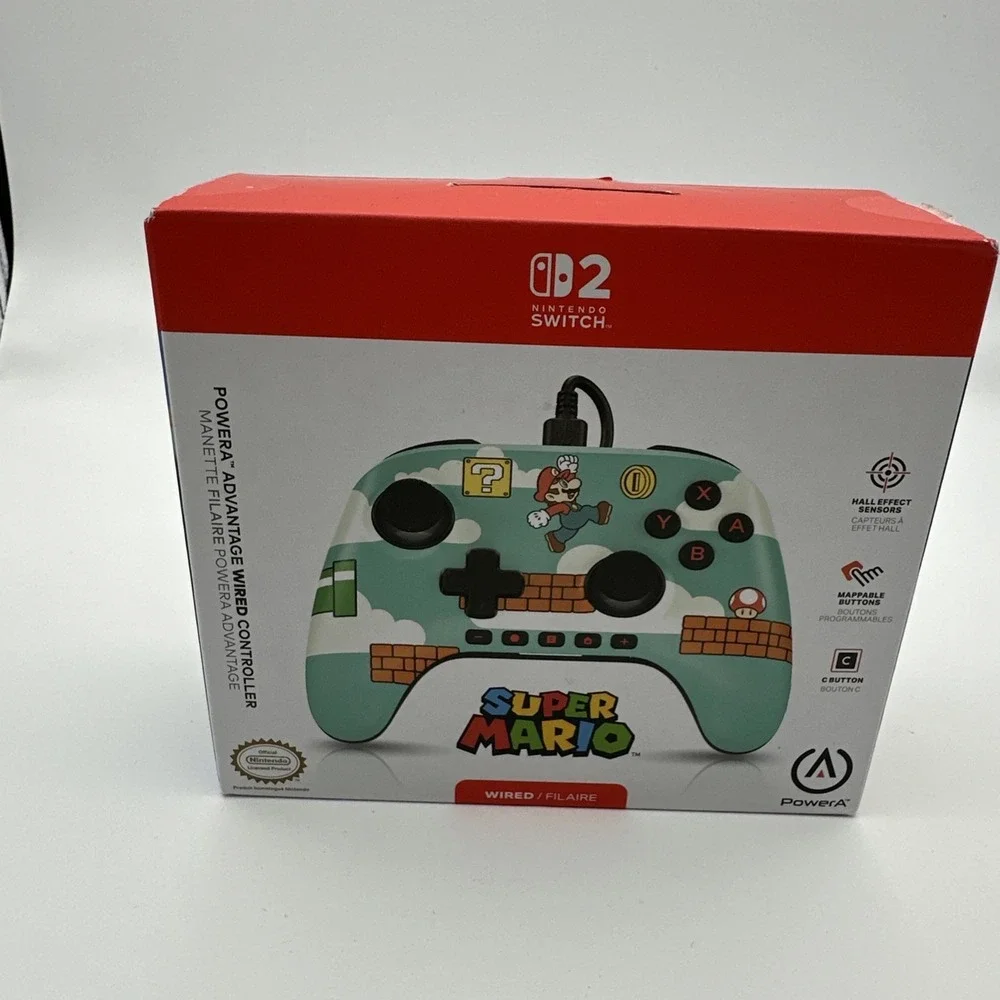 Advantage Wired Controller for Nintendo Switch 2 - Mario Time: USB, 10ft Cable